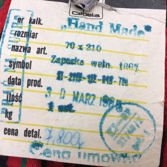 Vintage Skirt/Apron Handmade woven fabric see label for country of origin - Picture 4 of 4